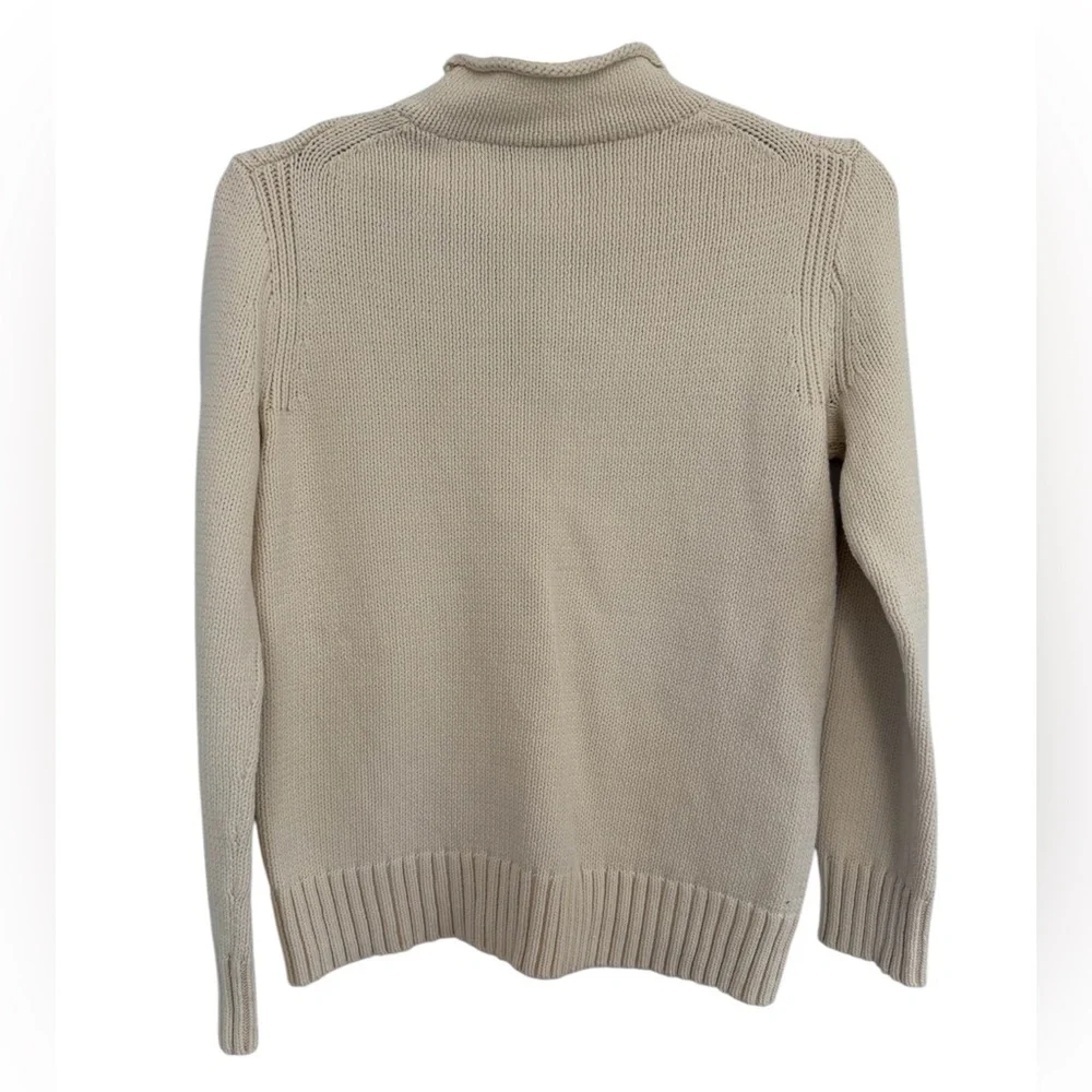 J. Crew Always Oarsman Sweater Womens Med RollNeck Knit Pullover J0437 - Picture 2 of 5